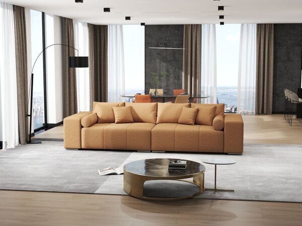 Canapea extensibilă dumonde cu ladă de depozitare Marbela Enjoy Mango XXL 295x120 cm