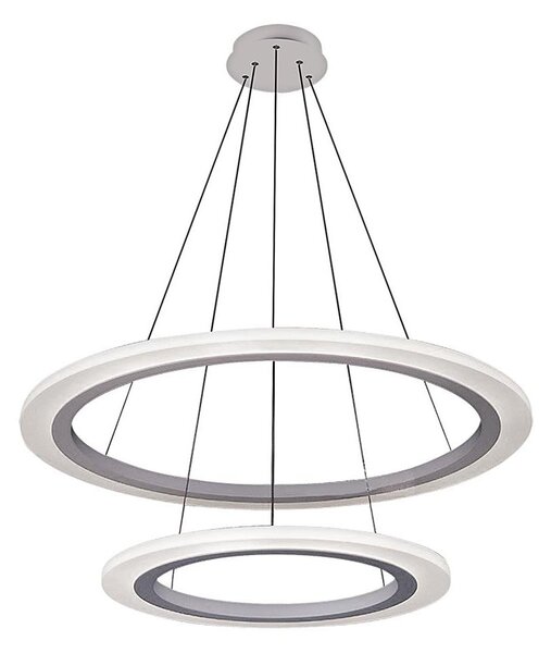 Rabalux 2429 - Lustră LED ADRIENNE LED/62W/230V argintiu