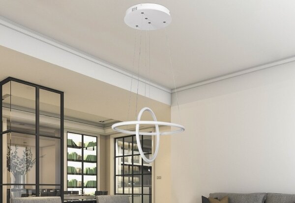 Rabalux 2544 - Lustră LED DONATELLA LED/37W/230V alb