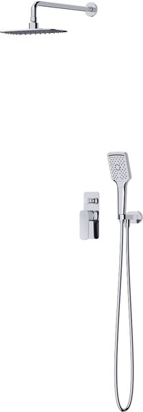 Cersanit Larga set de duș ascuns cu duș de ploaie crom S952-029