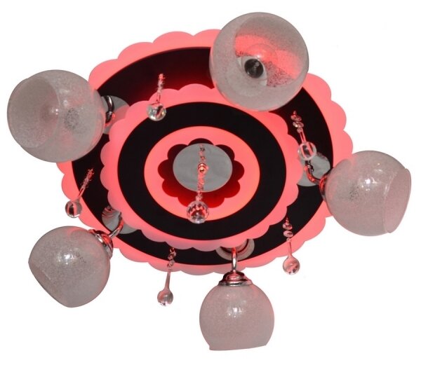 Spot LED ARONA 5xE27/15W/230V negru + LED
