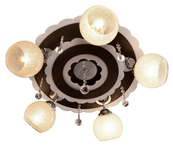 Spot LED ARONA 5xE27/15W/230V negru + LED