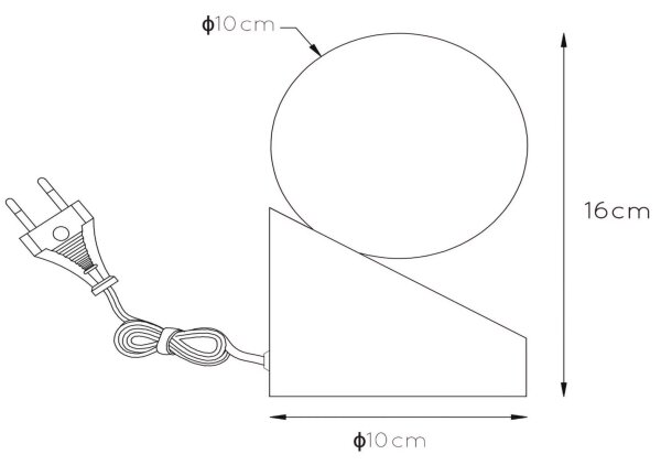 Lucide 45561/01/72 - Lampă de masă LEN 1xG9/40W/230V