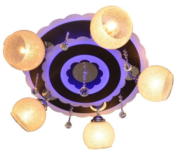 Spot LED ARONA 5xE27/15W/230V negru + LED