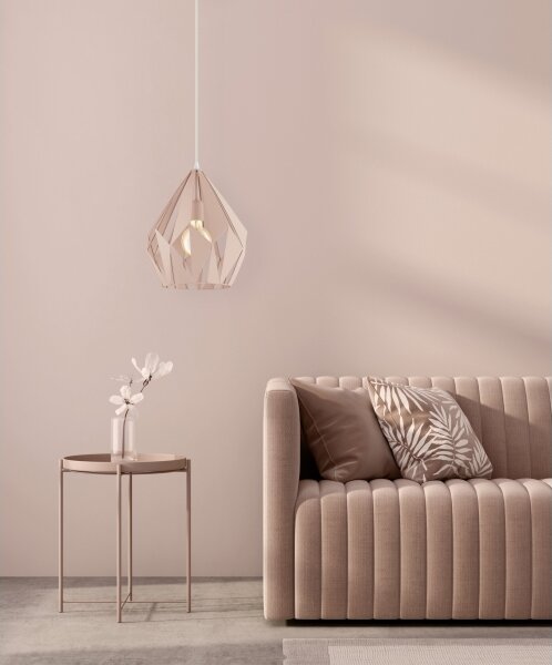 EGLO 49024 - Lustră pe cablu CARLTON-P 1xE27/60W/230V
