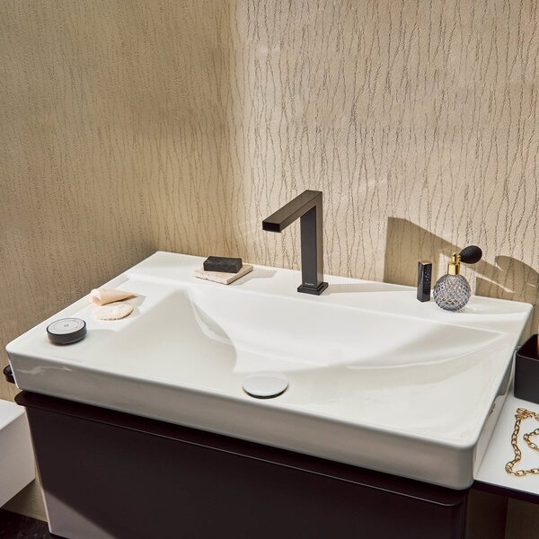 Hansgrohe Tecturis E baterie de duș perete negru 73620670