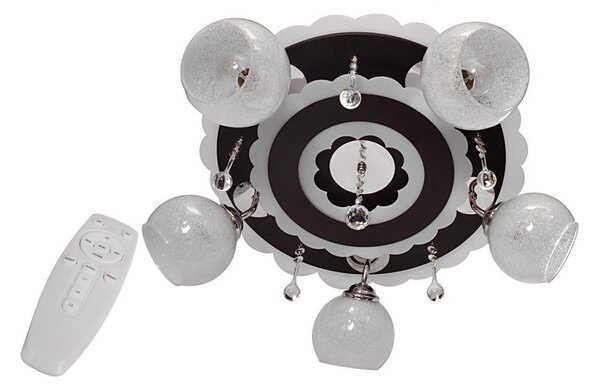 Spot LED ARONA 5xE27/15W/230V negru + LED