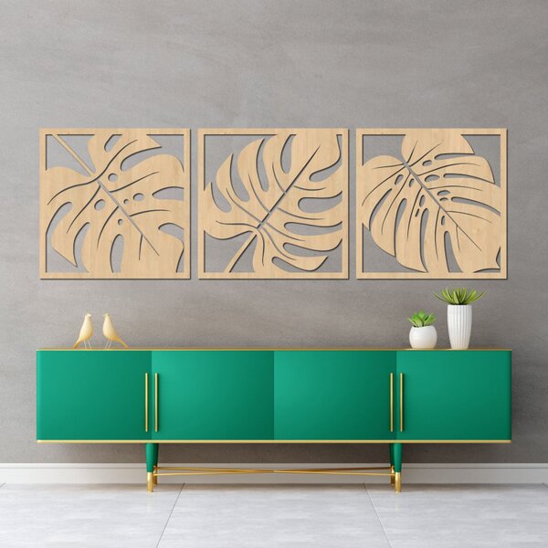 Decorațiune murală naturală cu monstera | SELERE