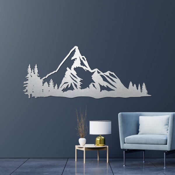 Decorațiune murală din lemn Munți Majestic - MAGNU