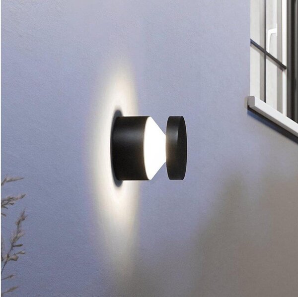 Eglo 65038 MELZO PRO - Aplică de perete pentru exterior LED, 11W, 230V, IP44, negru