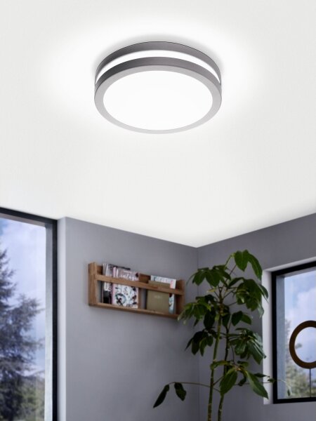 Eglo 33572 - Corp de iluminat LED reglabil pentru baie LOCANA-C, 14W/230V, IP44, argintiu