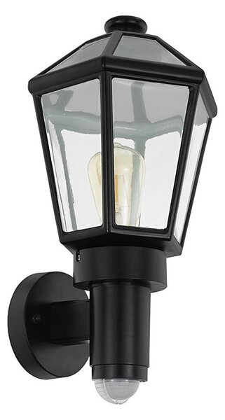 Eglo 97257 - Aplica de perete exterior MONSELICE cu senzor, 1xE27/28W, IP44