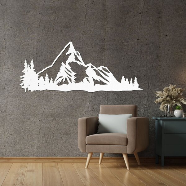 Decorațiune murală din lemn Munți Majestic - MAGNU