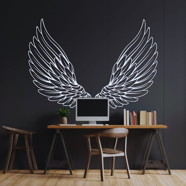 Decorațiune murală excepțională din lemn, aripi de înger | ANGELIC