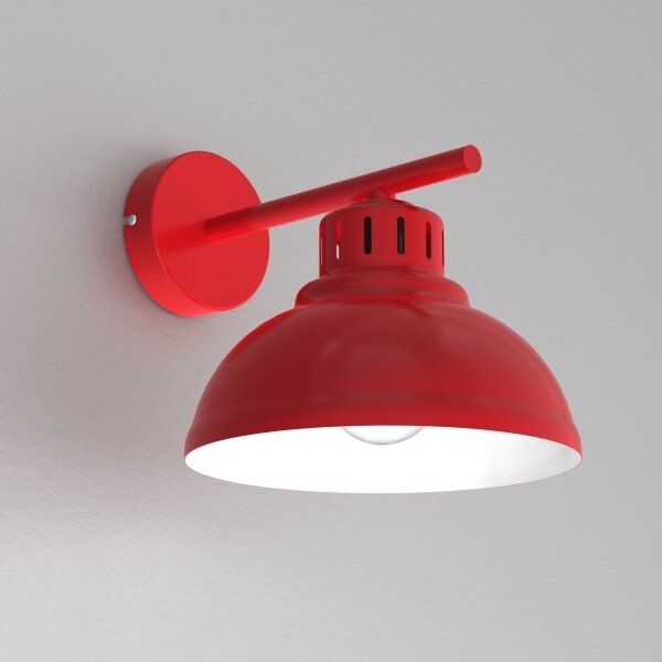 Lampă de perete SVEN 1xE27/15W/230V roșu