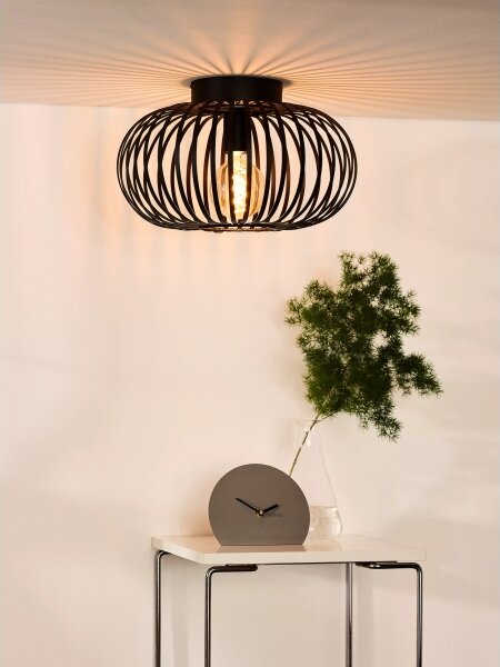 Lucide 78174/40/30 - Plafonieră MANUELA 1xE27/60W/230V negru