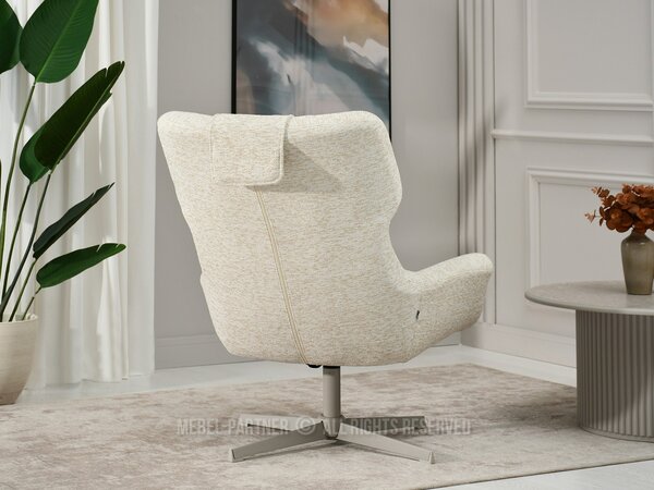 Fotoliu Irma (crem + bej). Promo -18%. 1110068