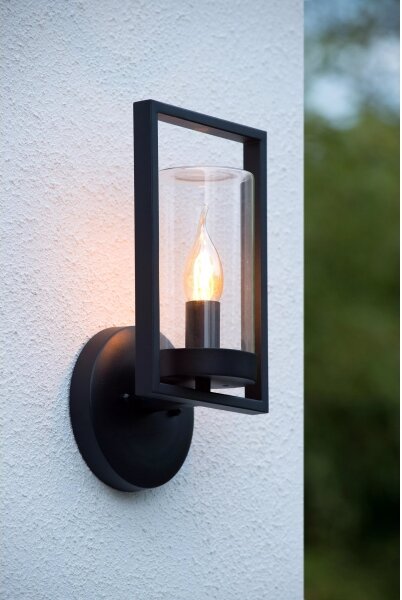 Lucide 29827/01/30 - Aplică perete exterior NISPEN 1xE14/40W/230V IP44