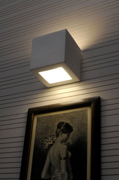 Sollux SL.0005 - Aplica de perete LEO 1xE27/60W/230V albă