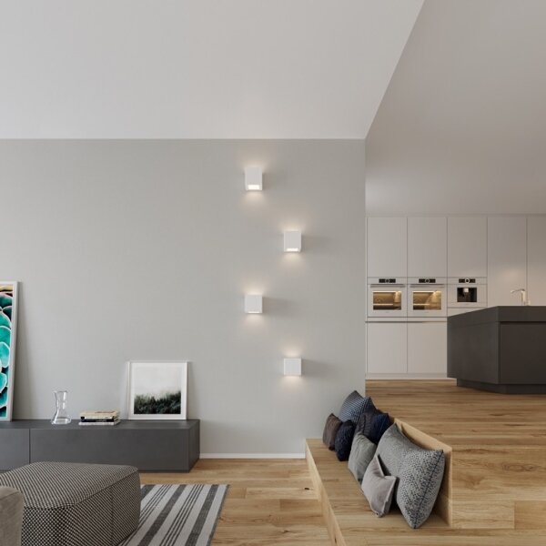 Sollux SL.0005 - Aplica de perete LEO 1xE27/60W/230V albă