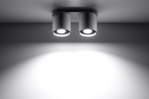 Plafonieră ORBIS 2 2xGU10/40W/230V gri