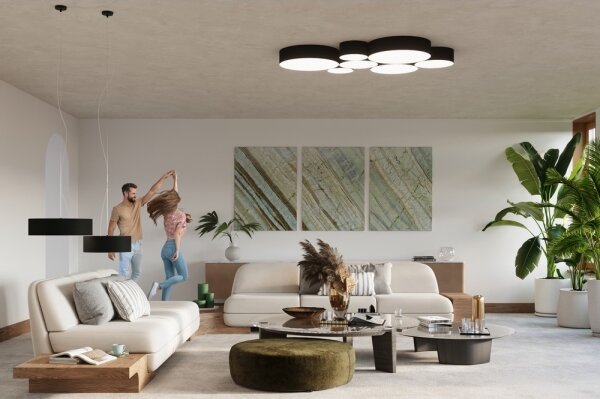 Lustră pe cablu ARENA 35 2xE27/60W/230V negru