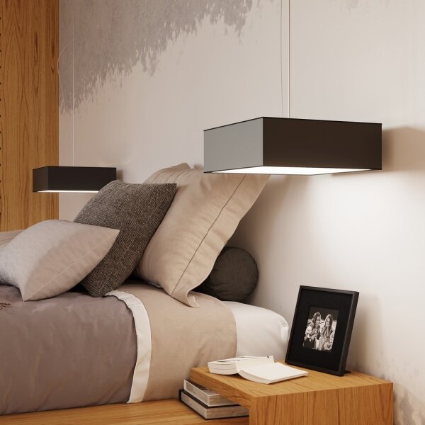 Plafonieră HORUS 35 2xE27/60W/230V negru