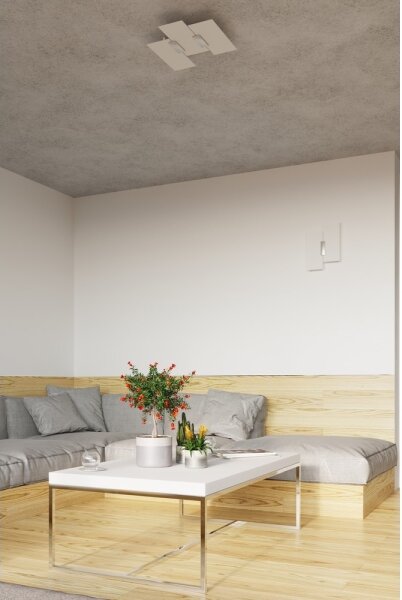 Plafonieră FABIANO 3xE27/60W/230V alb/crom