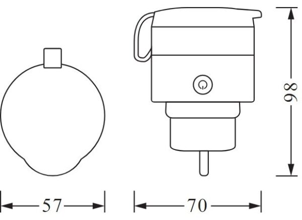 Priză inteligentă de exterior SMART+ PLUG 3680W IP44 Ledvance