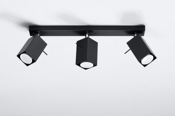 Lampă spot MERIDA 3 3xGU10/40W/230V negru