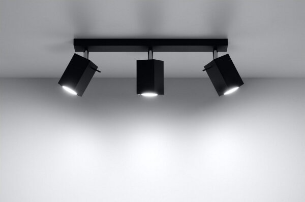 Lampă spot MERIDA 3 3xGU10/40W/230V negru