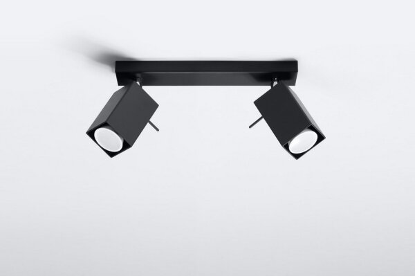 Lampă spot MERIDA 2 2xGU10/40W/230V negru