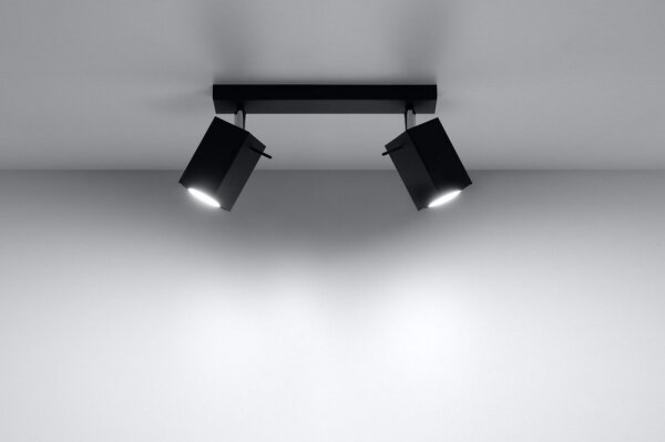 Lampă spot MERIDA 2 2xGU10/40W/230V negru