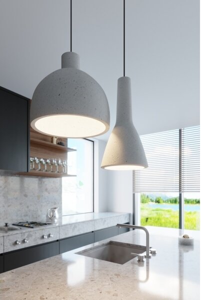 Sollux SL.0280 - Pendul EMPOLI beton 1xE27/15W/230V pe cablu