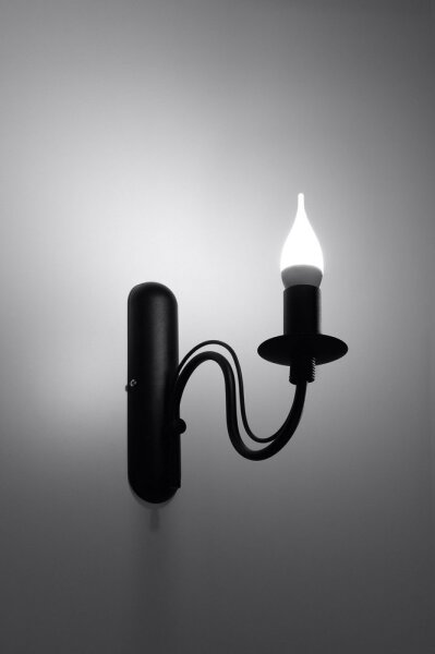 Aplică perete MINERWA 1xE14/40W/230V negru
