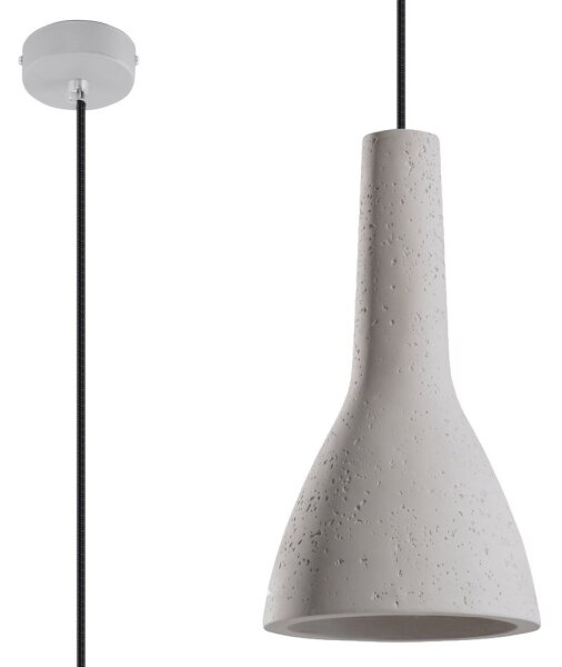 Sollux SL.0280 - Pendul EMPOLI beton 1xE27/15W/230V pe cablu