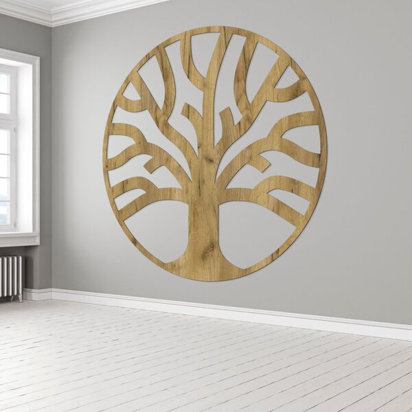 Decor de perete din lemn fin copac al vieții - ORIGO