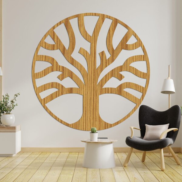 Decor de perete din lemn fin copac al vieții - ORIGO