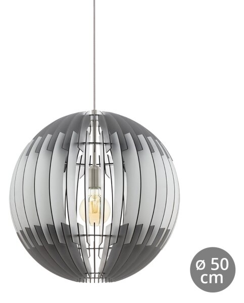 Eglo 96973 - Lustră pe cablu OLMERO 1xE27/60W/230V