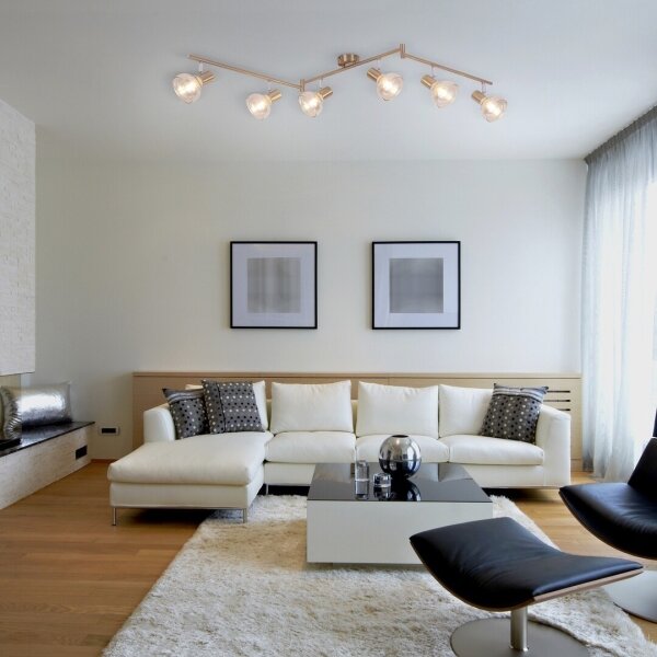 Rabalux 5553 - Lampă spot HOLLY 6xE14/40W/230V auriu