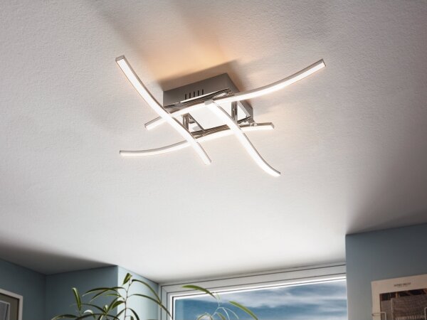 Eglo 96327 - Lustră aplicată LED VALMORA 4xLED/5W/230V