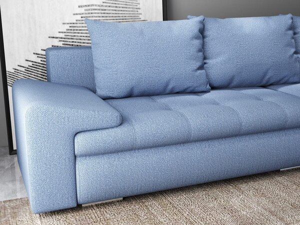 Colțar extensibil dumonde cu ladă de depozitare Leonardo Enjoy Albastru 260x185 cm II