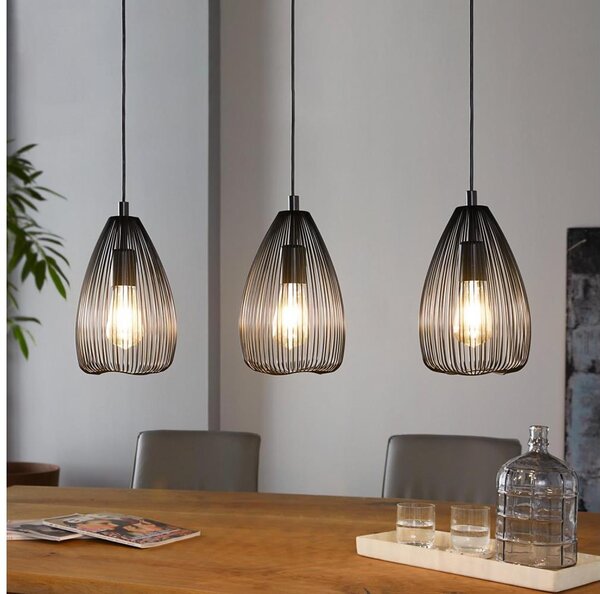 Eglo 49142 - Lustră pe cablu CLEVEDON 3xE27/60W/230V