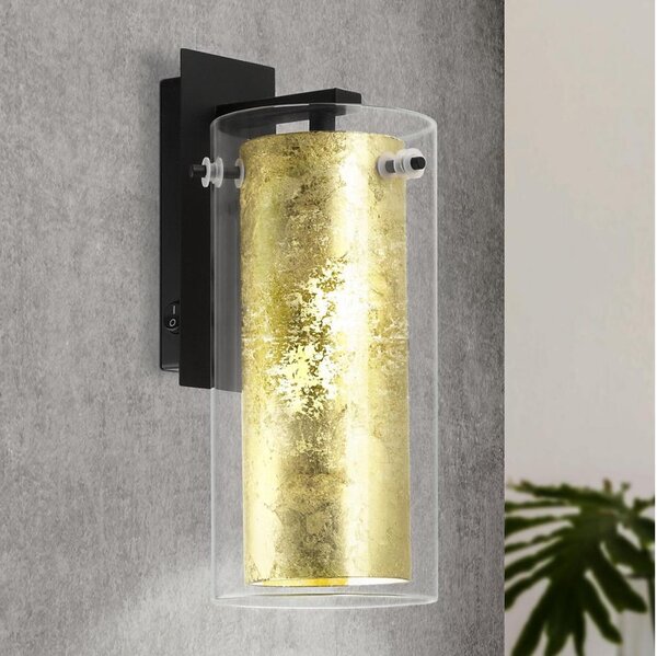Eglo 97839 - Aplică perete PINTO GOLD 1xE27/40W/230V