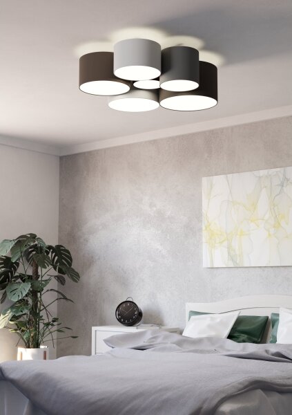 Eglo 97838 - Plafonieră PASTORE 6xE27/40W/230V