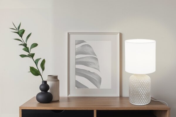 Eglo 97774 - Lampă de masă BELLARIVA 1xE14/40W/230V