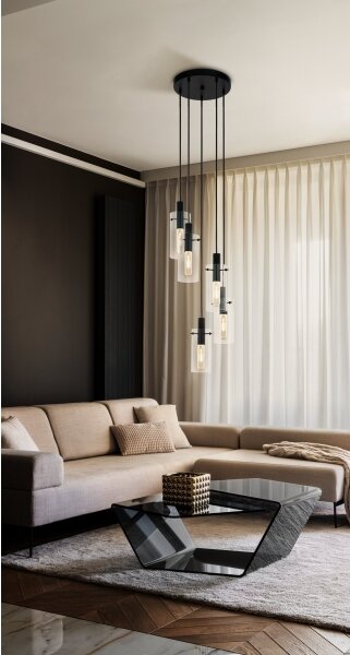 Eglo 97368 - Lustră pe cablu MONTEFINO 5xE27/60W/230V