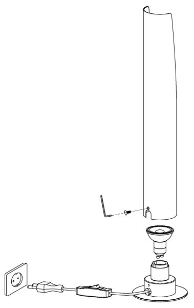 Eglo 97583 - Lampă de masă LED BARBORRO 1xGU10/5W/230V