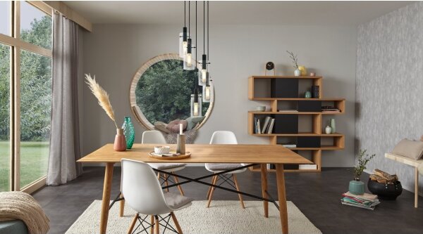 Eglo 97368 - Lustră pe cablu MONTEFINO 5xE27/60W/230V