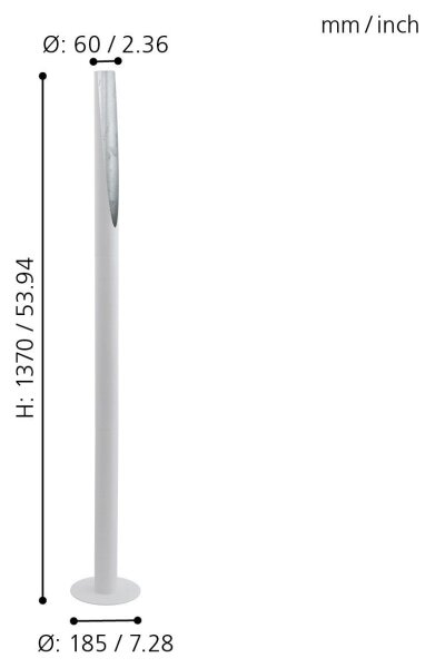 Eglo 97582 - Lampadar LED BARBOTTO 1xGU10/5W/230V